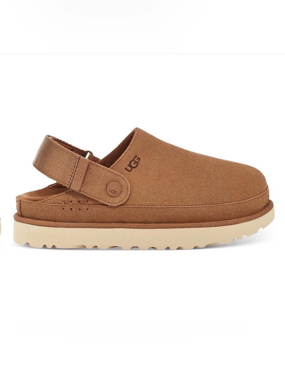UGG® Goldenstar Slingback Clogs • Chestnut • Brand New